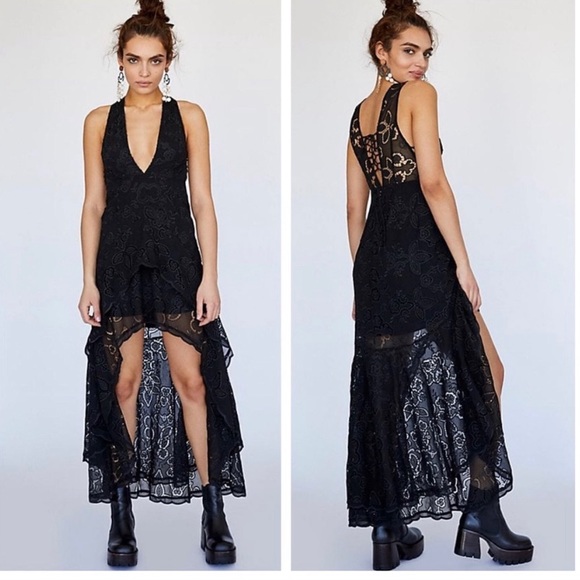 Free People Dresses & Skirts - NWT $250 Free People Catalina Black Dress 0 ~ XS